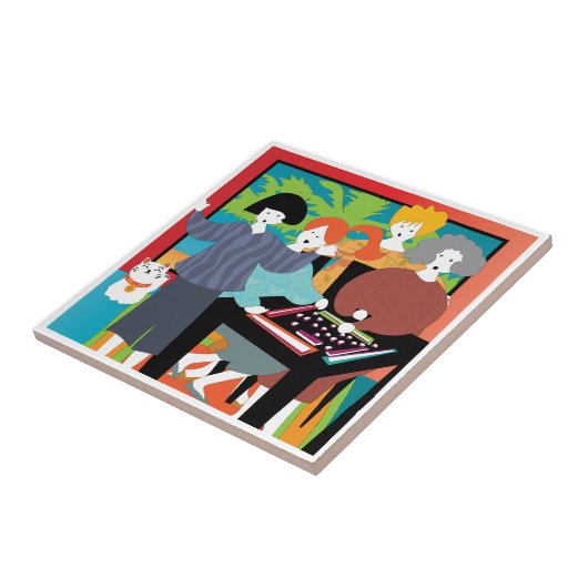 Mah Jongg Gewinner Tile Fliese (Seite)