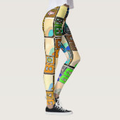 Mah Jongg Graphic Tiles Leggings (Rechts)