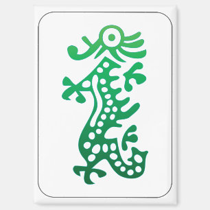 Mah Jongg Green Dragon Magnet