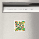 Mah Jongg Green Dragon Magnet (In Situ (Geschirrspüler))