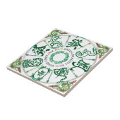 Mah Jongg Green Dragon Tile Fliese (Seite)