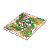 Mah Jongg Green Dragon Tile Fliese (Seite)