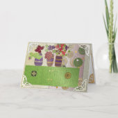 Mah Jongg Green Table Card Dankeskarte (Vorderseite)