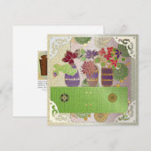 Mah Jongg Green Table Flat Card Einladung (Vorne/Hinten)