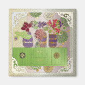 Mah Jongg Green Table Magnet (Vorne)