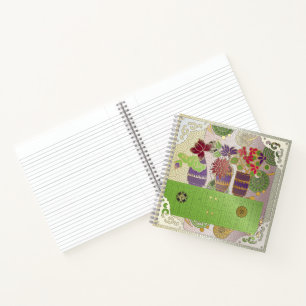 Mah Jongg Green Table Notebook Notizblock