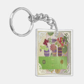 Mah Jongg Green Table Schlüsselanhänger (Vorderseite links)