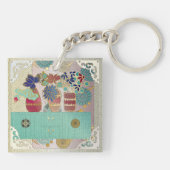 Mah Jongg Green Table Schlüsselanhänger (Rückseite)