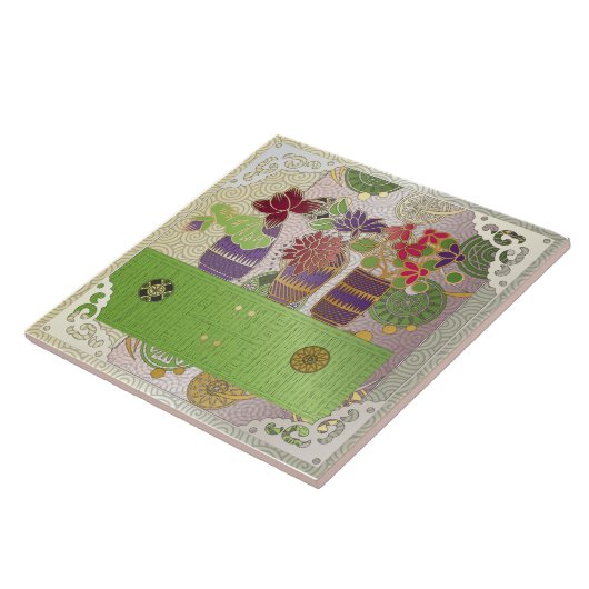 Mah Jongg Green Table Tile Fliese (Seite)