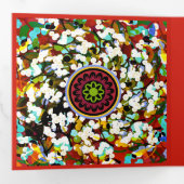 Mah Jongg Greetings Dreifach Gefaltete Karte (Innen Erste Seite)