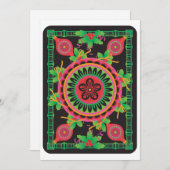 Mah Jongg Greetings Flat Card Feiertagskarte (Vorne/Hinten)