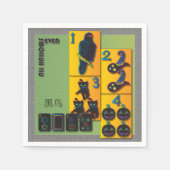 Mah Jongg Halloween Napkins Serviette (Vorderseite)