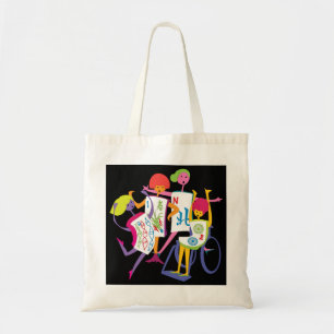 Mah Jongg Happy Dance Black Bag Tragetasche