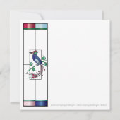 Mah Jongg Hartglas-Flachkarte Dankeskarte (Rückseite)