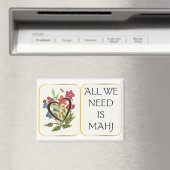 Mah Jongg Heart Magnet (In Situ (Geschirrspüler))