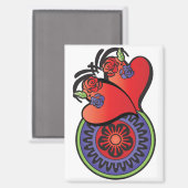 Mah Jongg Hearts Magnet (Vorderseite/Rückseite)