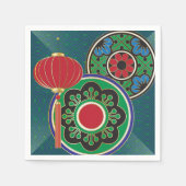 Mah Jongg Holiday Napkins Serviette (Vorderseite)