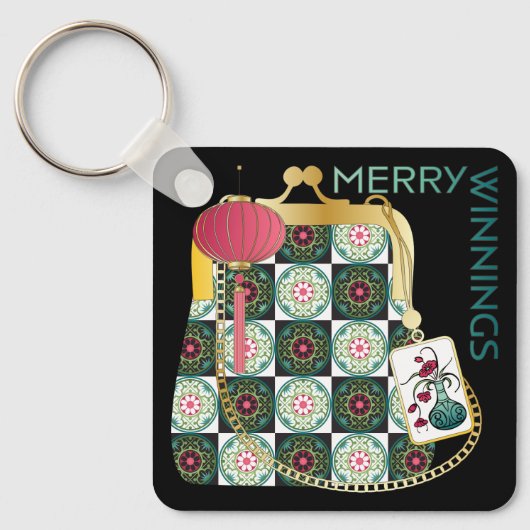 Mah Jongg Holiday Schlüsselanhänger (Vorderseite)