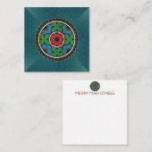 Mah Jongg Holiday Small Card Mitteilungskarte (Vorne/Hinten)