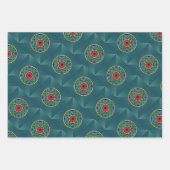 Mah Jongg Holiday Wrapping Paper Geschenkpapier Set (Vorderseite)