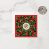 Mah Jongg Holly Small Card Mitteilungskarte (Vorderseite/Rückseite Beispiel)