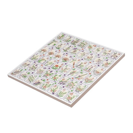 Mah Jongg Honor Tiles Tile Fliese (Seite)