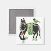 Mah Jongg Horse Magnet (Vorderseite/Rückseite)