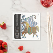 Mah Jongg Horse Napkins Serviette (Beispiel)