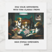 MAH JONGG HUNGS ETIKETT (Einzelnes Label)