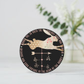 Mah Jongg Jahr der Rabbit-Flachkarte Einladung (Stehend Vorderseite)