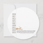 Mah Jongg Jahr der Rabbit-Flachkarte Einladung (Rückseite)