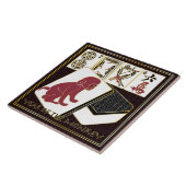 Mah Jongg Jahr des Affen Fliese (Seite)