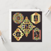 Mah Jongg Jewelry Flat Card Karte (Vorderseite/Rückseite Beispiel)