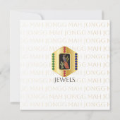 Mah Jongg Jewelry Flat Card Karte (Rückseite)