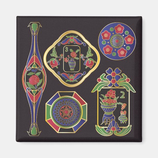 Mah Jongg Jewelry Magnet (Vorne)