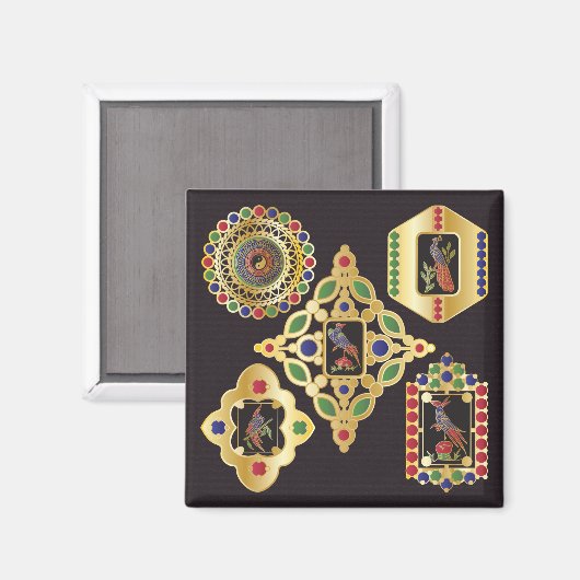 Mah Jongg Jewelry Magnet (Vorderseite/Rückseite)
