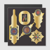 Mah Jongg Jewelry Magnet Card (Vorne/Hinten)