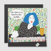 Mah Jongg Joker Discard Flat Magnet (Vorne/Hinten)