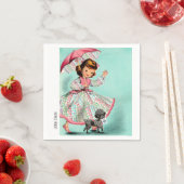 Mah Jongg Joker Poodle Napkins Serviette (Beispiel)