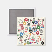 Mah Jongg Jokers und Coins Magnet (Vorderseite/Rückseite)