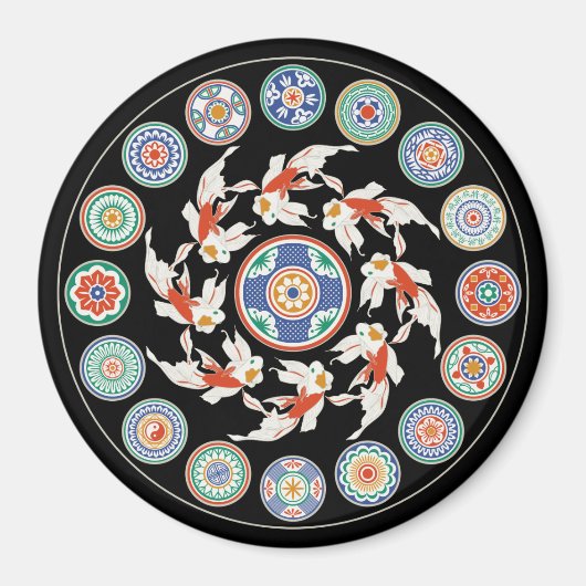 Mah Jongg Koi Magnet (Vorne)