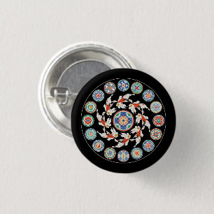 Mah Jongg Koi Round Button