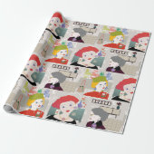 Mah Jongg Lady 03 Wrapping Paper Geschenkpapier (Ungerollt)