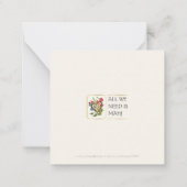 Mah Jongg Liebe Small Flat Card Mitteilungskarte (Rückseite)