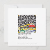 Mah Jongg Limerick Mahj Flat Card Einladung (Rückseite)