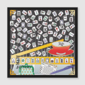 Mah Jongg Limerick Mahj Flat Magnet (Vorderseite)