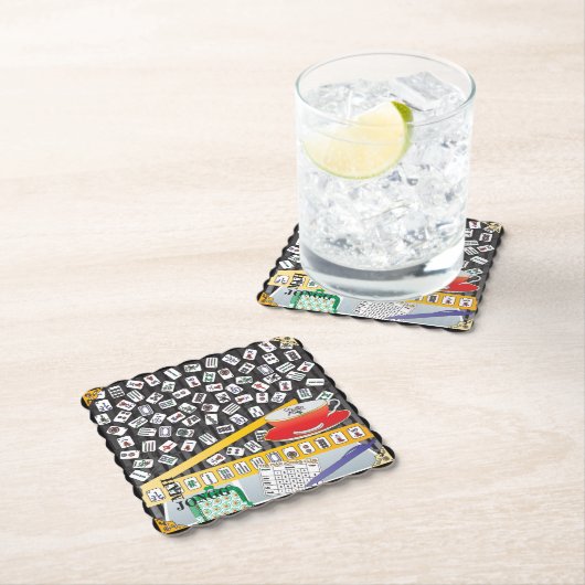 Mah Jongg Limerick Mahj Untersetzer (Vor Ort)