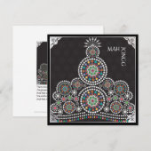 Mah Jongg Limerick Taj Flat Card Einladung (Vorne/Hinten)