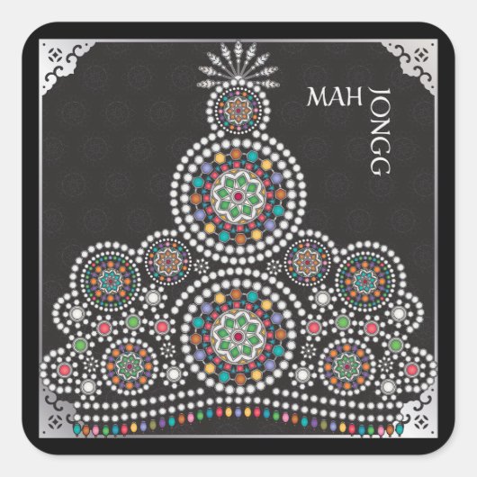 Mah Jongg Limerick Taj Stickers (Vorderseite)