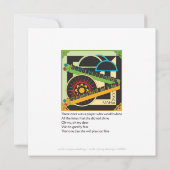 Mah Jongg Limerick Whine Flat Card (Rückseite)